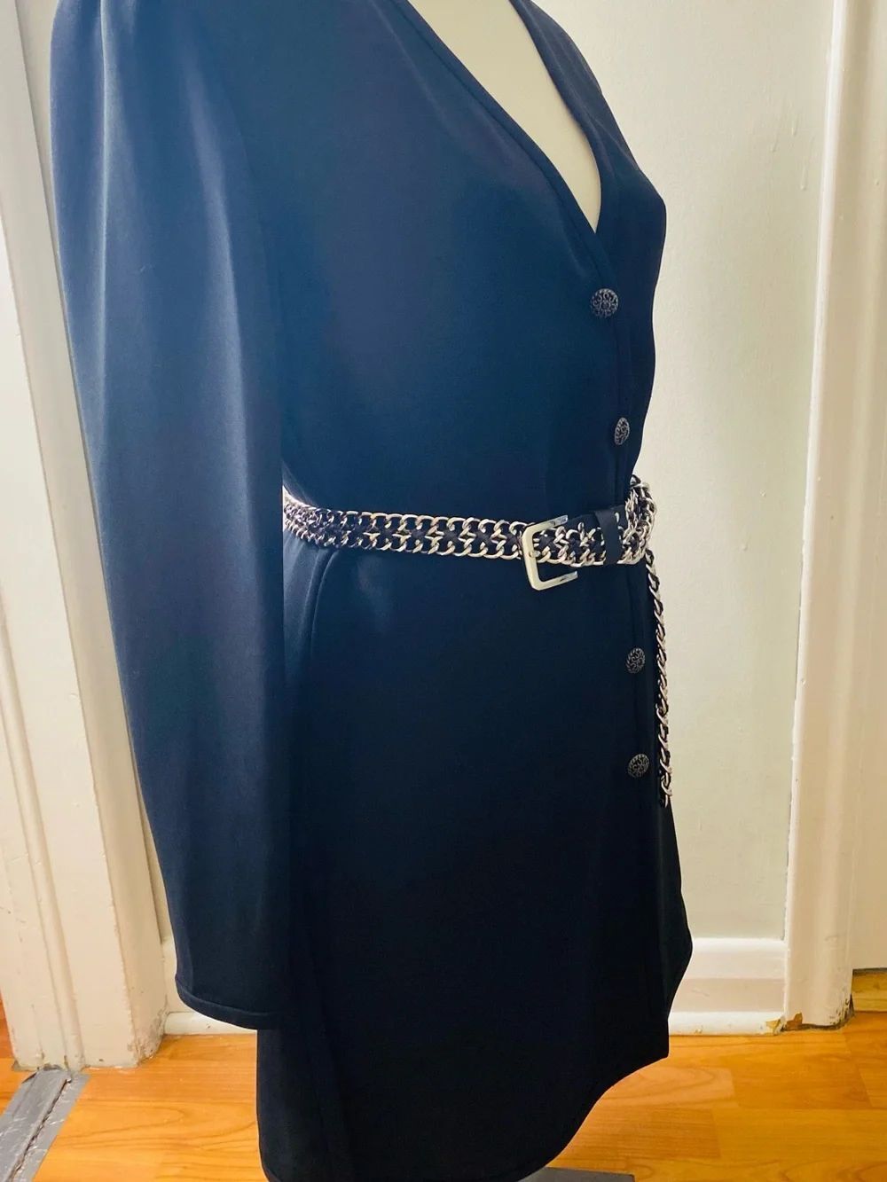 🛍️Valentino “Miss V” Authentic Vintage 1980s “Power Blazer Dress” - Picture 8 of 16